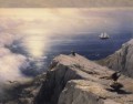 Ivan Aivazovsky un paisaje costero rocoso en el paisaje marino del mar Egeo